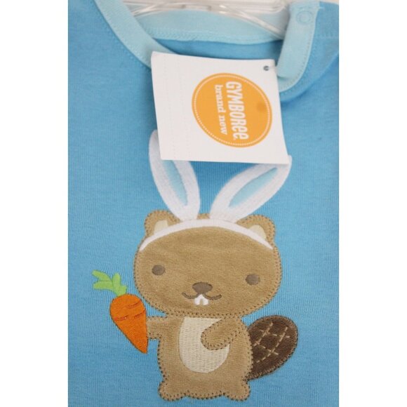 NEW 2014 Gymboree Baby Beaver 12-18M Boys 3-pc Set Bodysuits Pants Easter Bunny - Picture 8 of 13